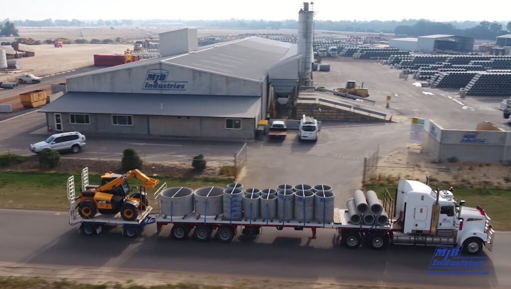 Mjb industries plant and pipe load