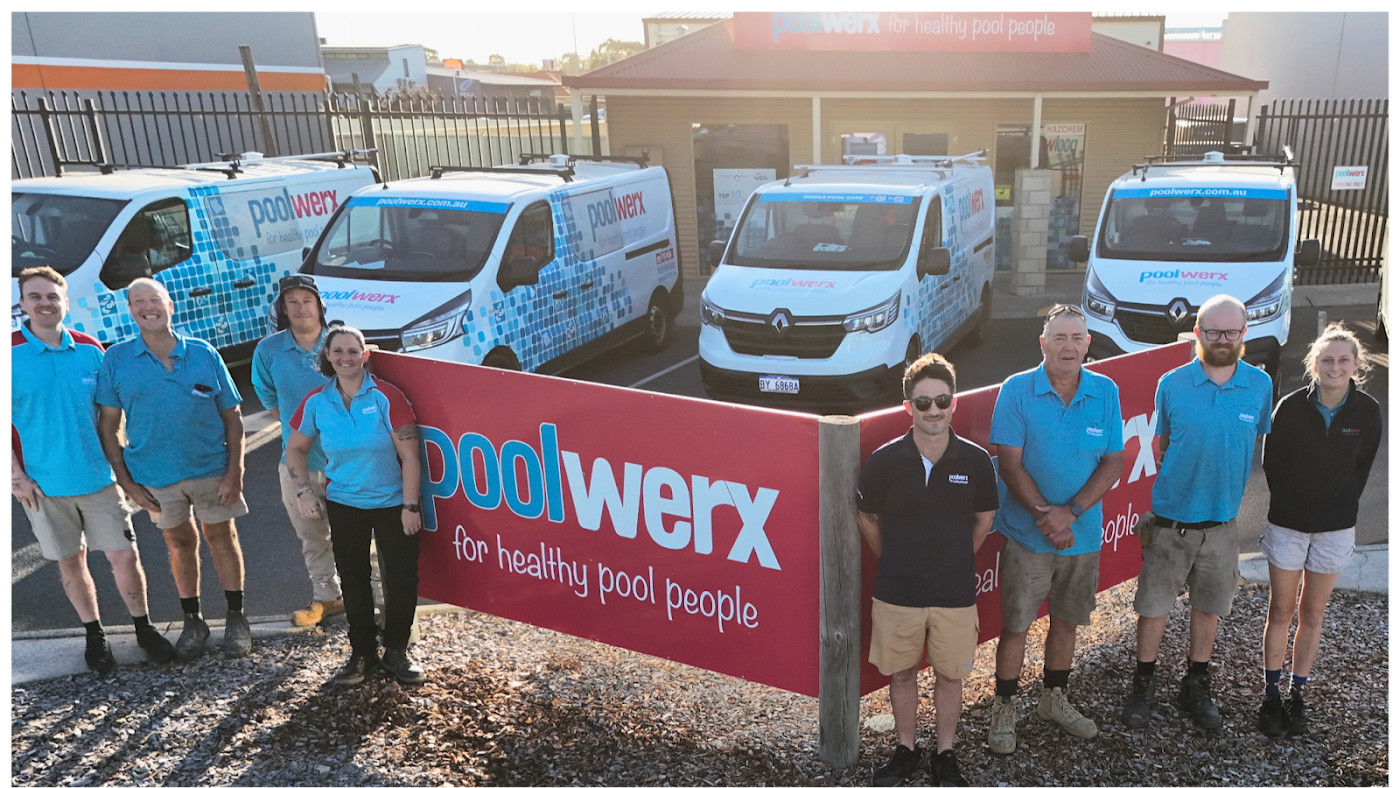 Poolwerx bunbury team vans