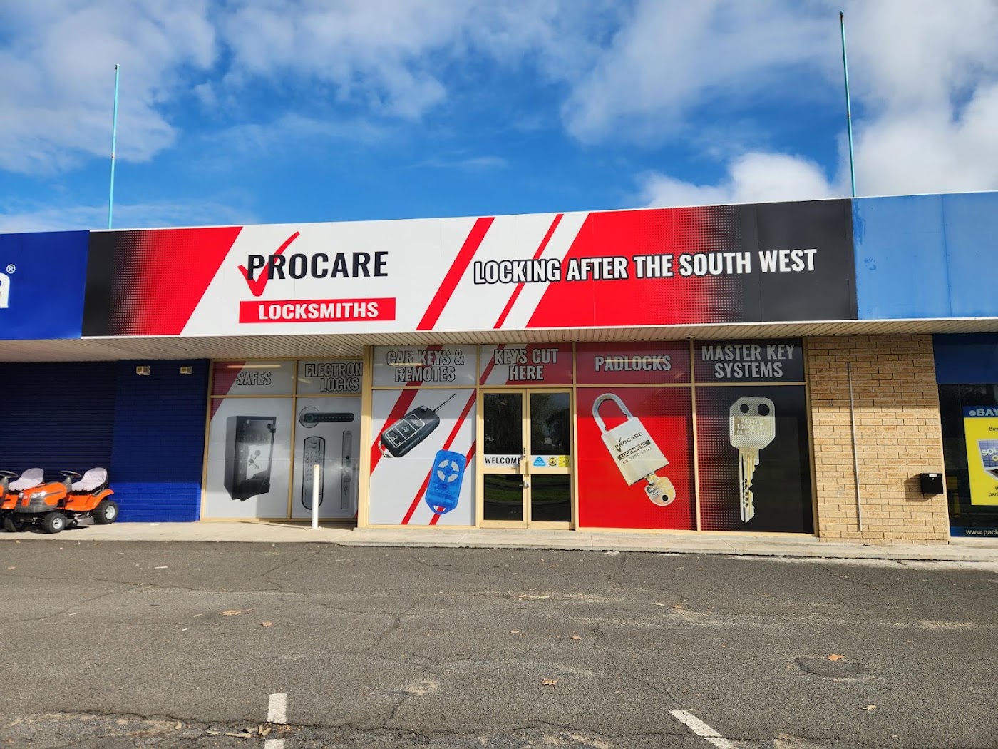 Procare locksmiths bunbury store