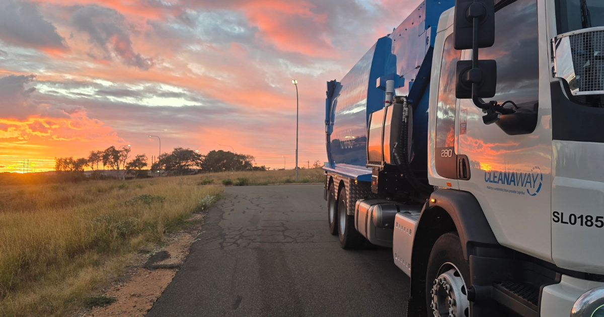Cleanaway collection truck