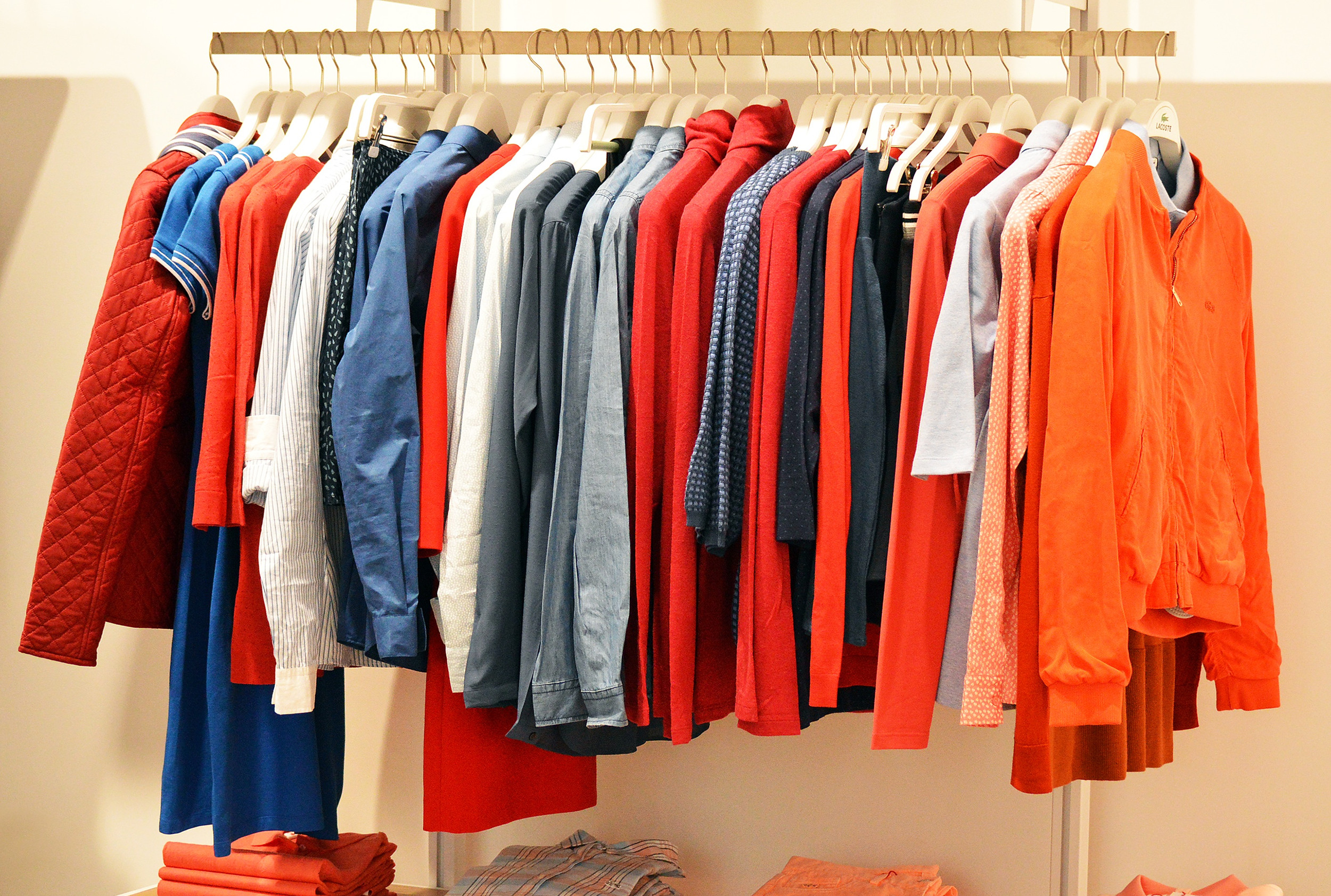 Just sew embroidery workwear rack