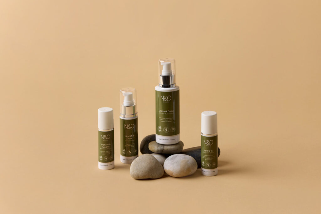 N and o skincare product range