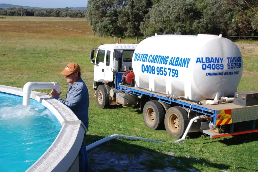Water carting albany tanker