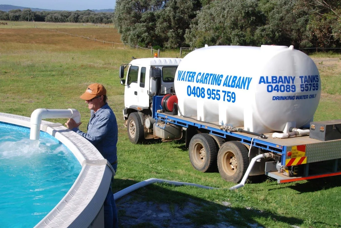 Water carting albany tanker